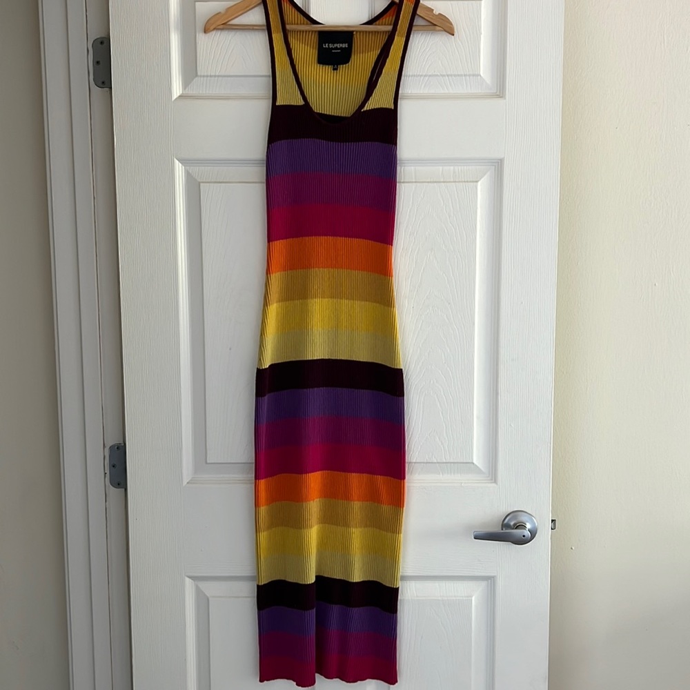 Le Superbe Ribbed Sweater Dress
